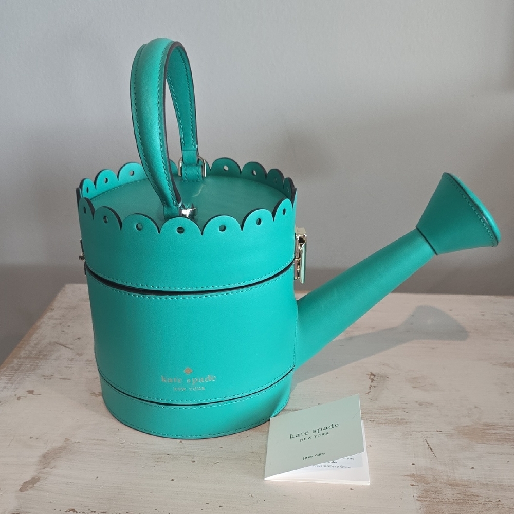 Kate Spade Spring Forward Watering Can In Green